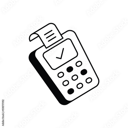 POS Terminal Vector icon