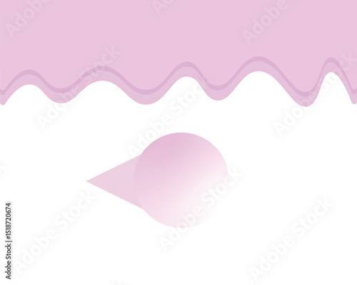 Bubble gum wallpaper with bubble gum