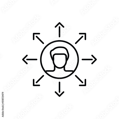 Viral Employees Icon vector