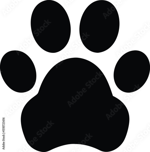 pet paw silhouette