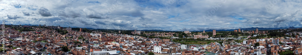 Rionegro, Antioquia - Colombia. June 1, 2025. Aerial view with a drone. It is one of the 125 municipalities in the department. Rionegro, Antioquia - Colombia. June 1, 2025. Aerial view with a drone. It is one of the 125 municipalities in the department.