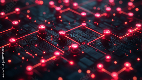 Abstract digital tech illustration depicting server logic and database systems—symbolizing data flow, information architecture, modern computing, and the backbone of digital infrastructure.
