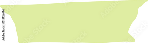 Lime Pastel Torn Tape Vector
