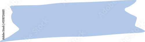 Light Blue Flat Torn Tape Strip