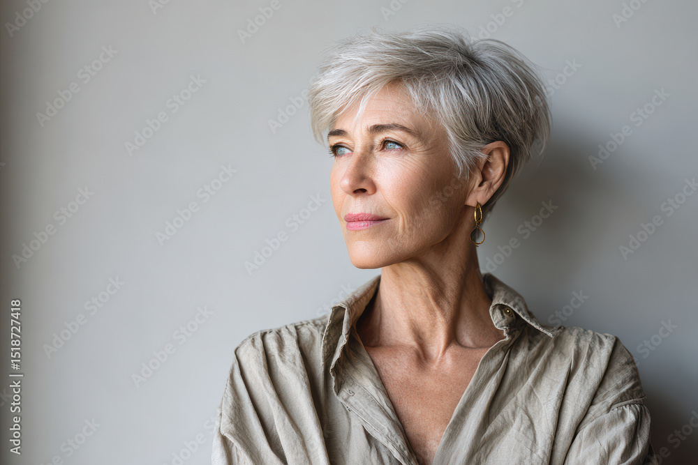 thoughtful clinical psychologist portrait positioned to right conveying empathy thoughtful clinical psychologist portrait positioned to right conveying empathy