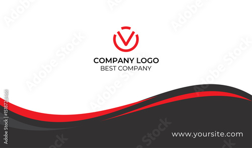 Red Black Buisness Card Design