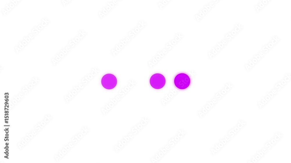 Animated 4 dots blinking loader. Ellipsis. Simple black and white loading icon Animation loading bar 4 dots looping progress icon on black background. Website loading animation