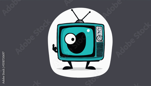 cartoon character of television Graphic Design for T shirt Street Wear and Urban Style