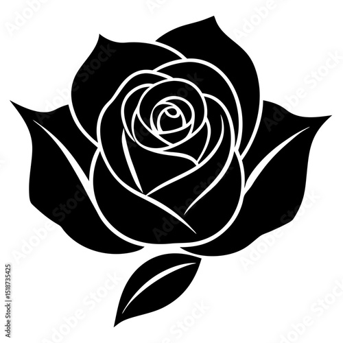 Rose vector icon
