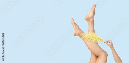 Legs of beautiful young wom...