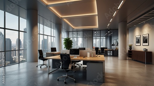Modern office professional business