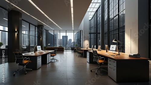 Modern office professional business