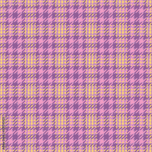 Detailed colorful tartan plaid pattern. Ideal for backgrounds, textiles, crafts, and designs needing a classic woven texture with a modern, vibrant twist.