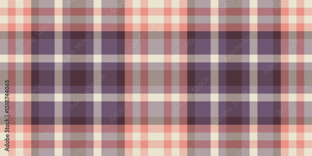 Elegant muted plaid pattern in soft peach, mauve, and grey tones. Perfect for textile design, apparel, packaging, or website backgrounds. Elegant muted plaid pattern in soft peach, mauve, and grey tones. Perfect for textile design, apparel, packaging, or website backgrounds.