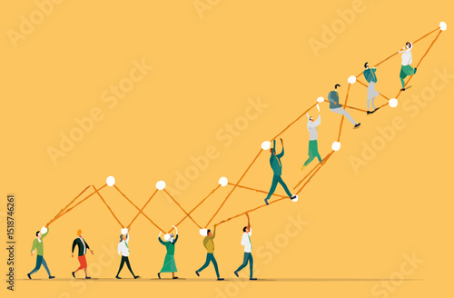 Collaborative Growth Teamwork Driving Business Success and Improvement