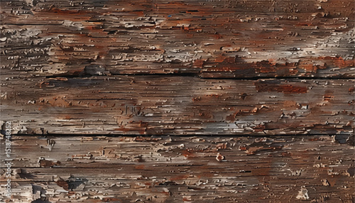 Weathered wood texture. Wooden background. Brown old wooden board for background. 