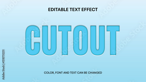 cutout editable text effect