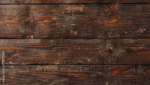 Brown wooden background. Wooden planks. Wood texture. Natural wooden wall background or texture.	
