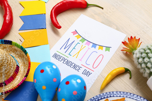 Greeting card with text MEX...