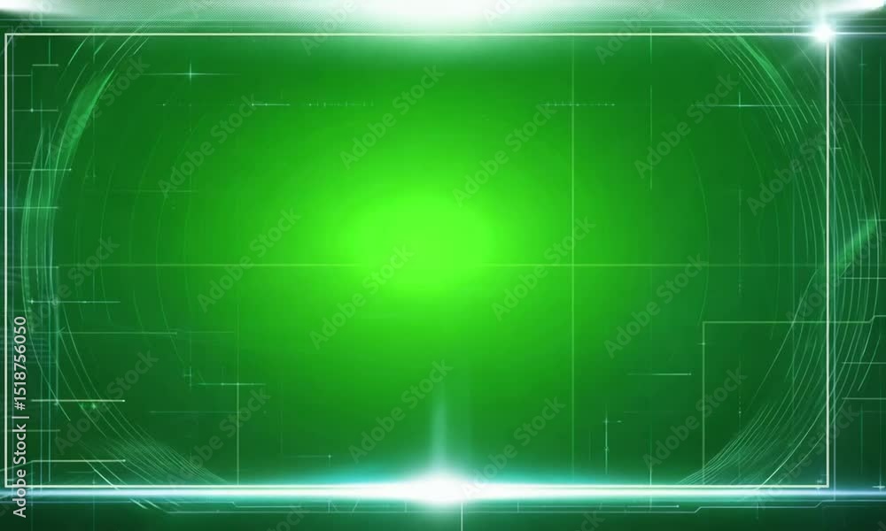 Technology Frame Green Screen Overlay Technology Frame Green Screen Overlay