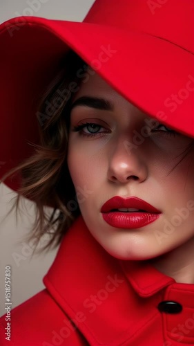 girl in red hat