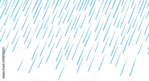 Wallpaper Mural Falling Rain Illustration with Blue Water Droplets Torontodigital.ca