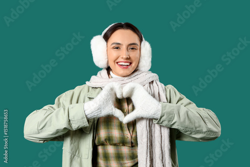Young woman in winter cloth...