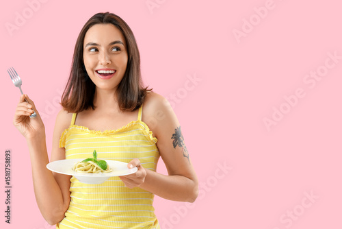 Young woman with tasty past...