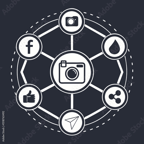 Interconnected digital media and content sharing network