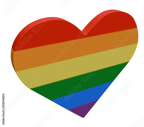 Pride heart shape colors rainbow LGBTQ concept 3d render Free Download Pride heart shape colors rainbow LGBTQ concept 3d render - GFXLoad