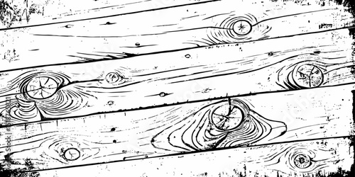 black and white showing the intricate details of wood grain, cracks, and rings, creating a visually striking abstract pattern. 