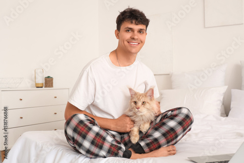 Handsome young happy man wi...