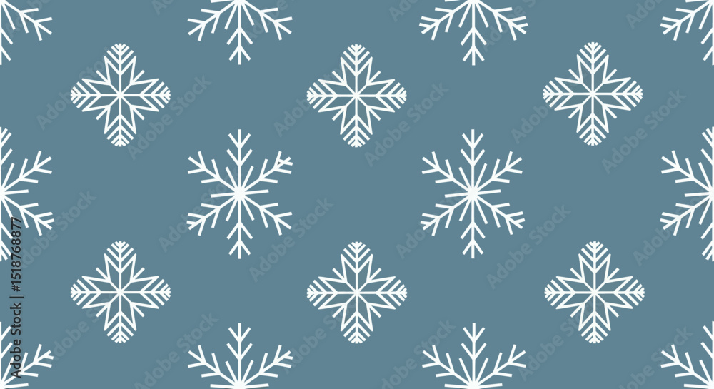Elegant Seamless Snowflake Pattern Winter Holiday Design Elegant Seamless Snowflake Pattern Winter Holiday Design