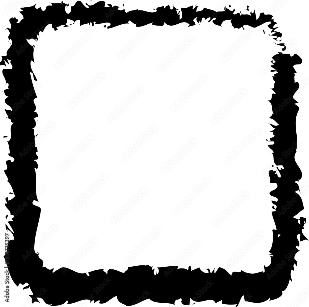 Obraz premium Squares drawn frames with brush and ink