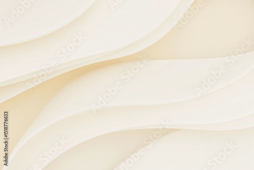 white and beige abstract background with wavy lines