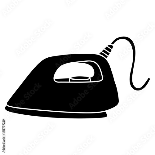 electric iron vector icon