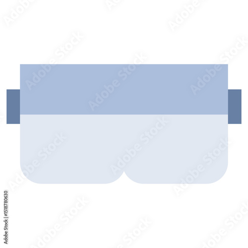 Safety Goggles Flat Icon, Flat Design Style Icon Symbol