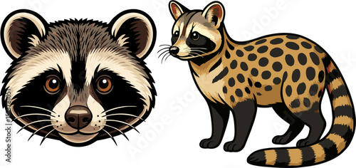 Domestic weasel vector.eps