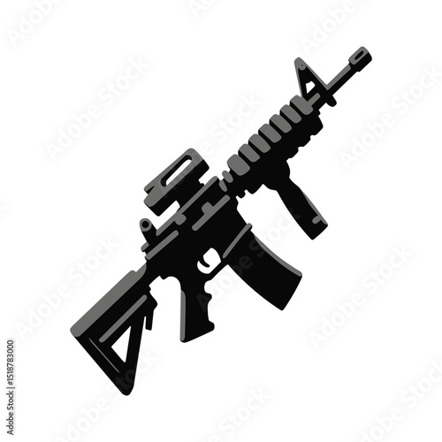  Dynamic Weapon Vector Design High Quality Military & Fantasy Arms Illustration 03