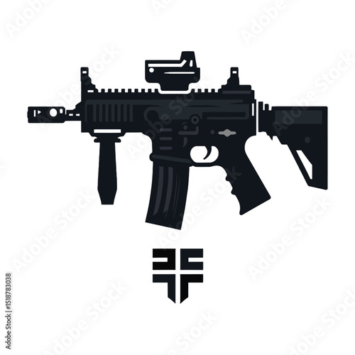 Dynamic Weapon Vector Design High Quality Military & Fantasy Arms Illustration 05