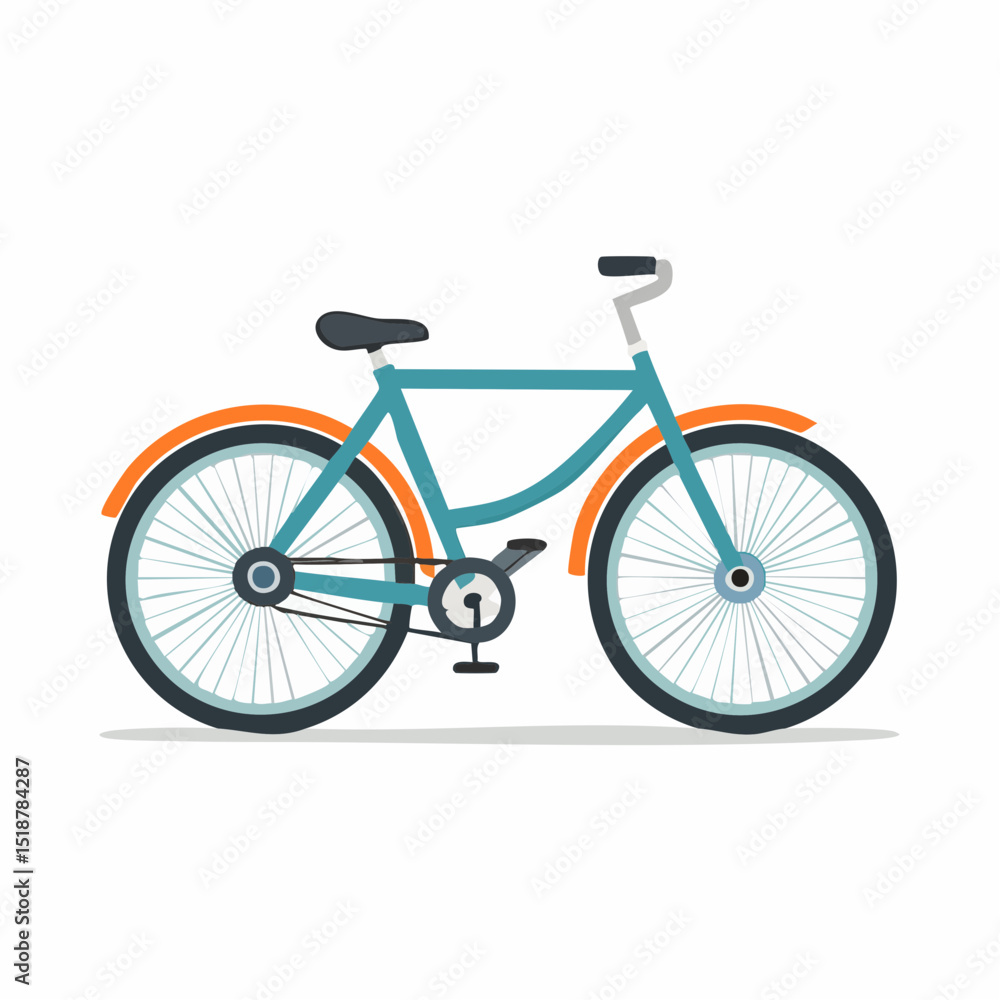 Fototapeta premium シンプルな自転車のベクター素材