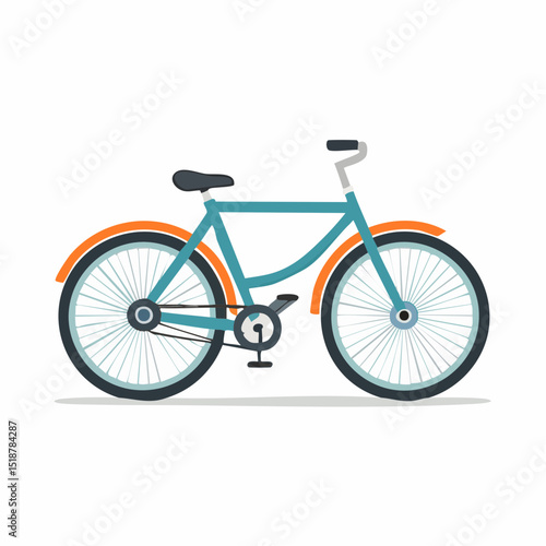 シンプルな自転車のベクター素材