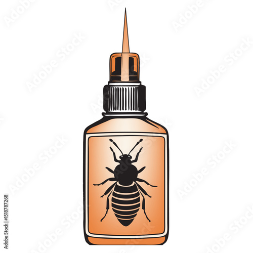 Insect repellent in plastic bottle