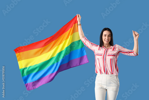 Beautiful young woman with ...