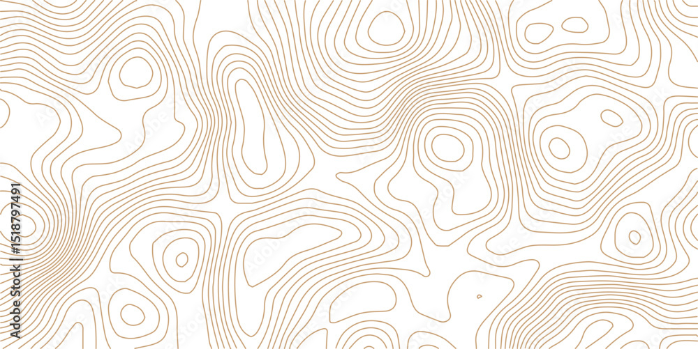 Fototapeta premium Vector Topographic Map Background – Elegant Geometric Contour Lines in Black and White.Dark Geographic Contour Line Background – Editable Vector Topography for Prints and Web.