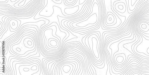 Vector Topographic Map Background – Elegant Geometric Contour Lines in Black and White.Dark Geographic Contour Line Background – Editable Vector Topography for Prints and Web.