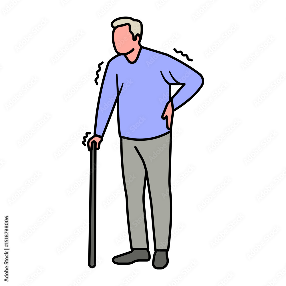 Parkinson's disease illustration Parkinson's disease illustration