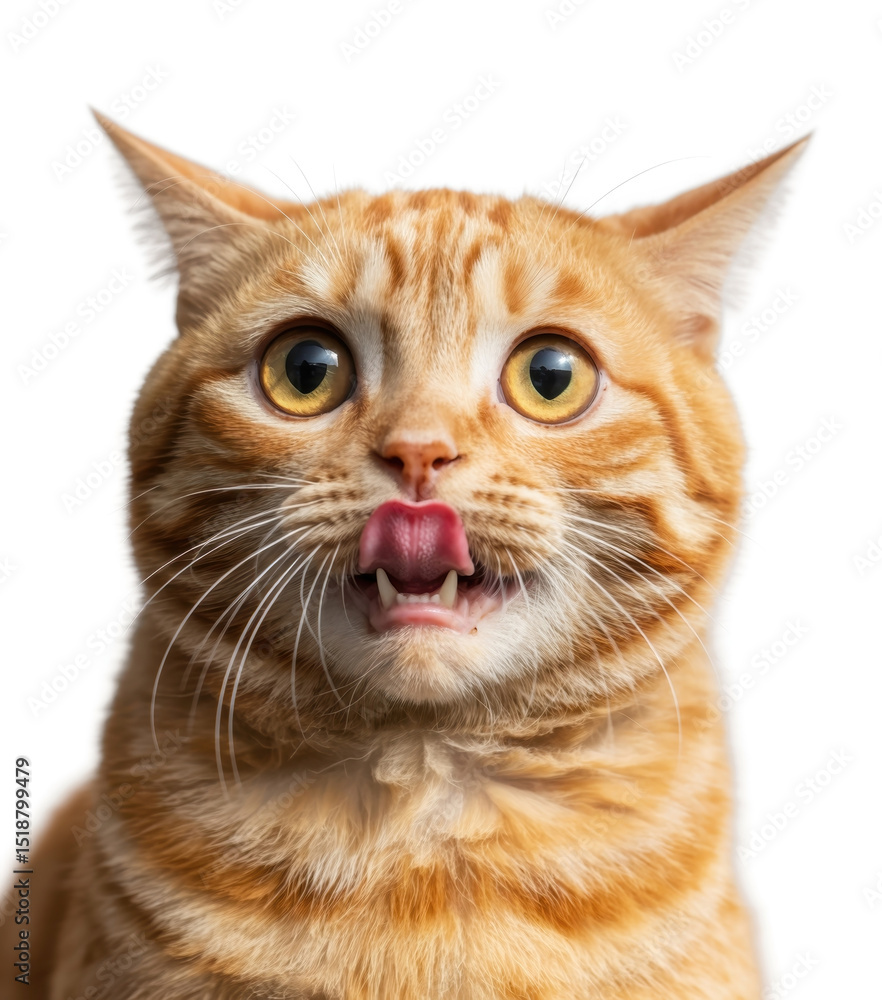 Ginger Cat with Tongue Out Ginger Cat with Tongue Out