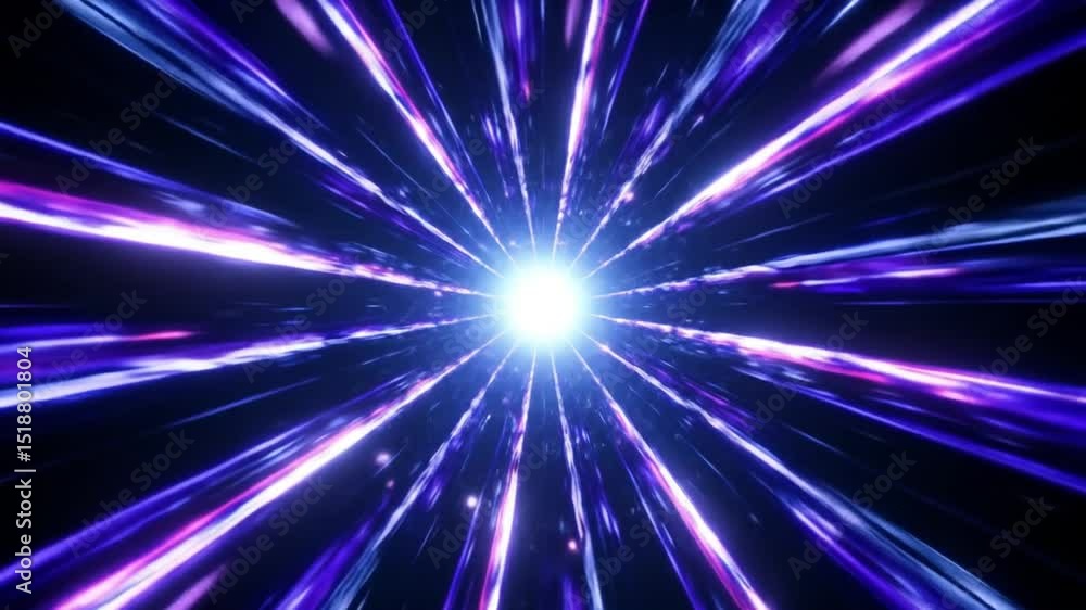 Abstract purple light streaks with a bright center for futuristic backgrounds Abstract purple light streaks with a bright center for futuristic backgrounds