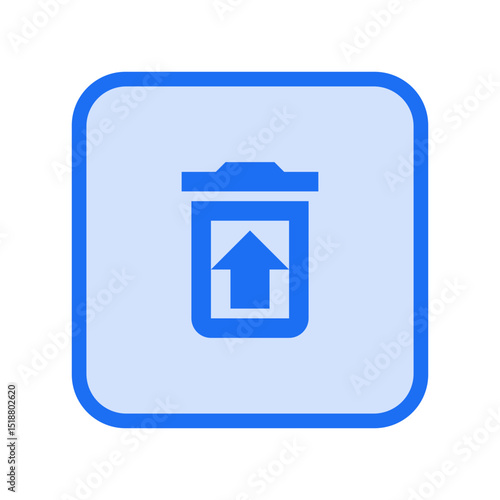 Restore from Trash Outline Icon